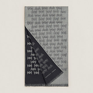 Maillons Rythmes scarf - Blue | Hermès USA